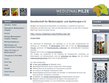 Tablet Screenshot of medizinalpilze.de
